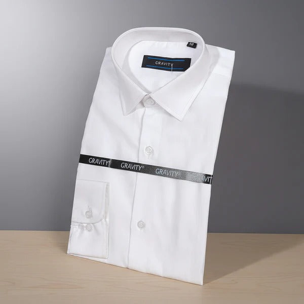 Men Dress Shirt - White Casual